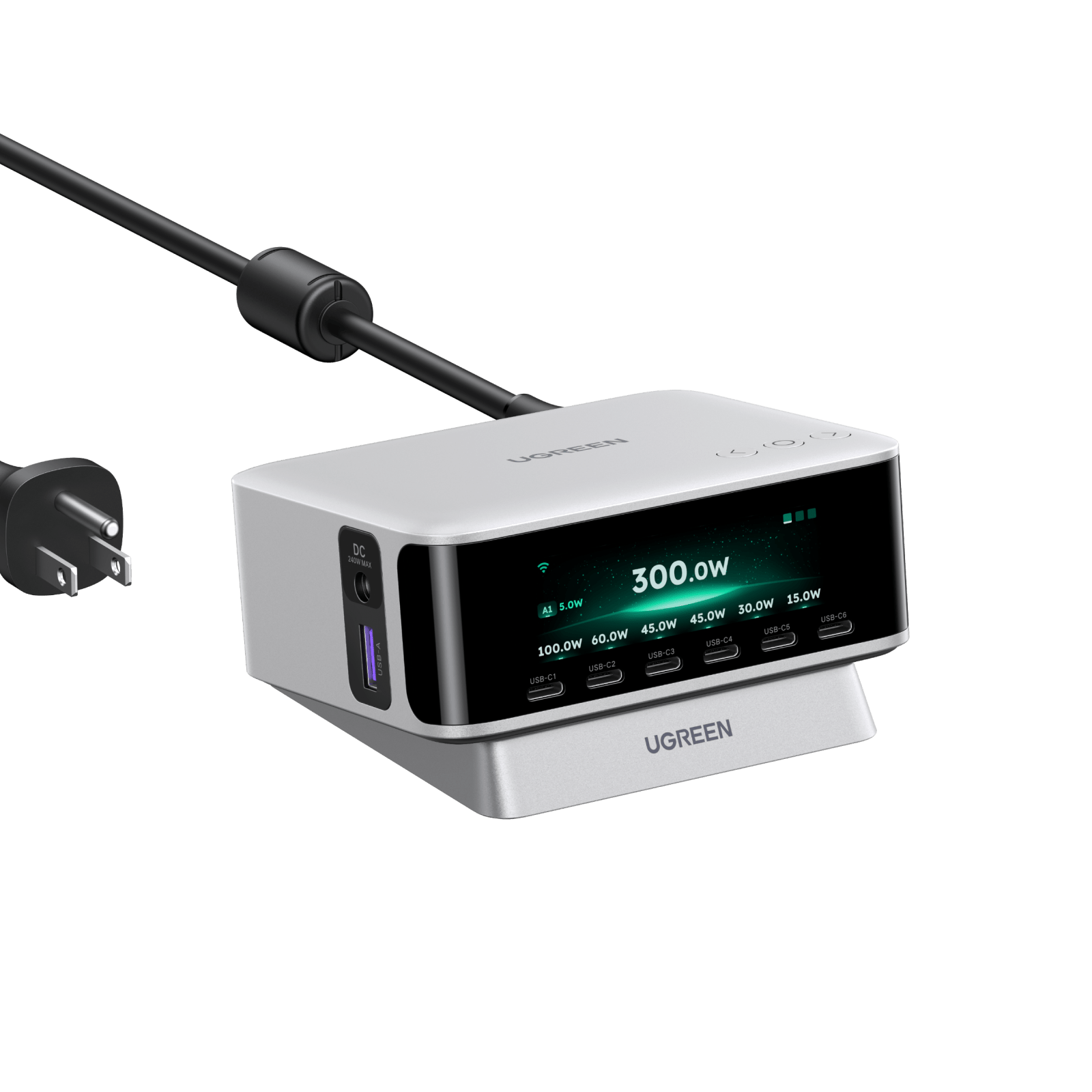 UGREEN Nexode 300W 5-Port GaN Desktop Fast Charger (PD 3.1 140W)